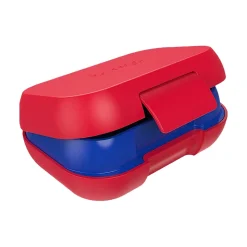 bentgo Kids Snack Container, Red/Royal, 12 oz. (BGKDSNK-R)
