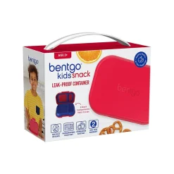 bentgo Kids Snack Container, Red/Royal, 12 oz. (BGKDSNK-R)