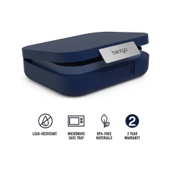 bentgo Modern Lunch Box, Navy, 44 oz. (BGOMDN-N)