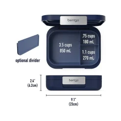 bentgo Modern Lunch Box, Navy, 44 oz. (BGOMDN-N)