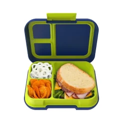 bentgo Pop Lunch Box, Navy Blue/Chartreuse (BGOPOP-NB)