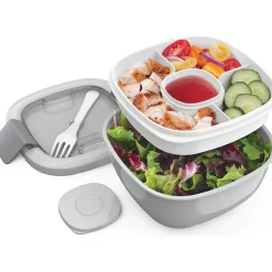 bentgo Salad Container, Gray, 54 oz. (BGOSAL-Y)