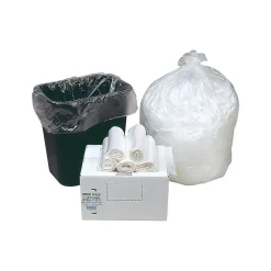 Berry Global Ultra Plus 10 Gallon Industrial Trash Bag, 24" x 24", High Density, 8 mic, Natural, 500 Bags/Box (WHD2423-436170)