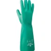 Best Manufacturing Company Green Caustics Resist Chemical Resistant Glove, 7, 12/Pack