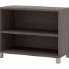 Bestar® Pro-Linea 28" Laminate 2-Shelf Bookcase, Bark Grey (120160-1147)