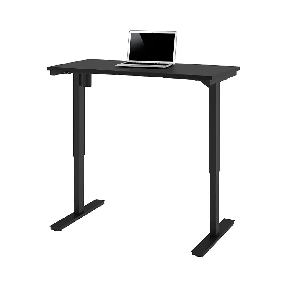 Bestar Universel 48"W Electric Height Adjustable Desk, Black (65857-18)