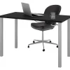 Bestar 48"W Table Desk, Black (65855-18)