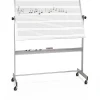Best-Rite Dual Sided Music Line Deluxe Reversible 4' x 8' Mobile Whiteboard (668AH-MM)