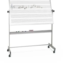 Best-Rite Dual Sided Music Line Deluxe Reversible 4' x 8' Mobile Whiteboard (668AH-MM)