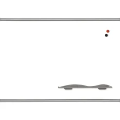 Best-Rite Magne-Rite Steel Dry-Erase Whiteboard, Anodized Aluminum Frame, 4' x 4' (219PD)