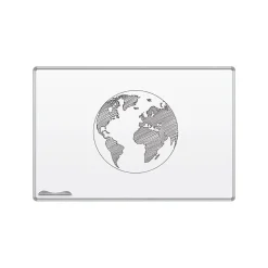 Best-Rite Magne-Rite Steel Dry-Erase Whiteboard, Anodized Aluminum Frame, 4' x 4' (219PD)