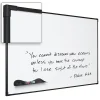 Best-Rite Ultra Trim Magnetic Dry-Erase Board, Black Frame, 4' x 3'