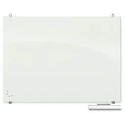 Best-Rite Visionary Glass Dry-Erase Whiteboard, 4' x 3' (83844)