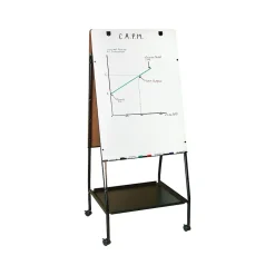Best-Rite Wheasel Dry/Wet Erase Easel, 65", Steel (770)