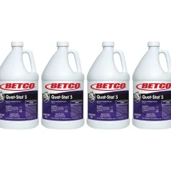 Betco Quat-Stat 5 Disinfectant Liquid Bottle, Lavender, 128 oz., 4/Carton (34104-00)
