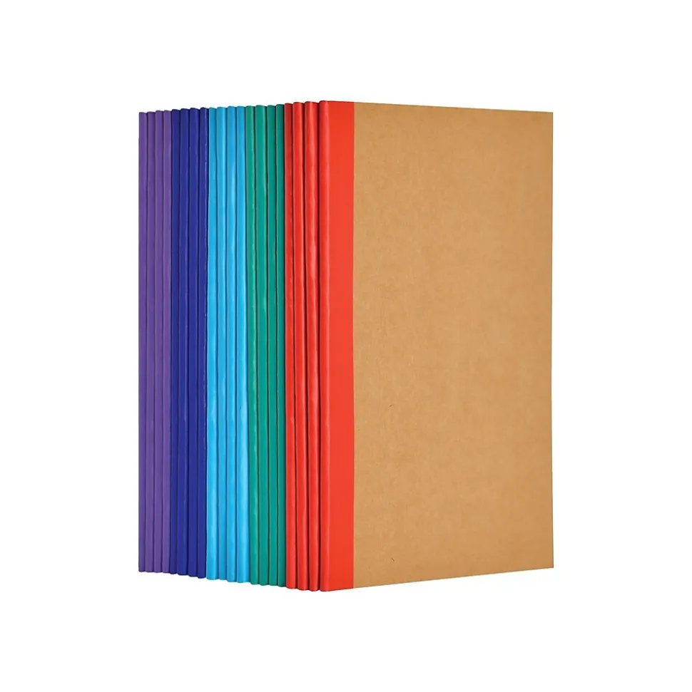 Better Office Customizable Notebook, 5.5" x 8.3", 30 Sheets, Kraft, 20/Pack (25031-20PK)
