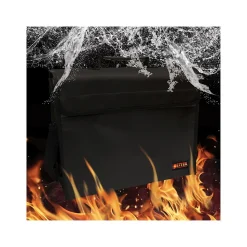 Better Office Fabric Water-Resistant Briefcase, Black (24521)