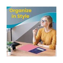 Better Office Heavy-Duty File Folders, 1/3-Cut Tab, Letter Size, Polypropylene, Pastel Rainbow, 12/Pack (89023-12PK)