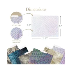 Better Office Snakeskin Heavyweight File Folders, 1/3-Cut Tab, Letter Size, Assorted Colors, 24/Pack (80022-24PK)