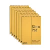 Better Office Steno Pad, 6" x 9", Gregg-Ruled, Yellow, 60 Sheets/Pad, 8 Pads/Pack (25808-8PK)