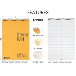 Better Office Steno Pad, 6