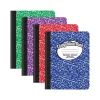 Better Office 1-Subject Composition Notebooks, 7.5" x 9.75", Wide Ruled, 100 Sheets, Assorted Colors, 4/Pack (25204-4PK)