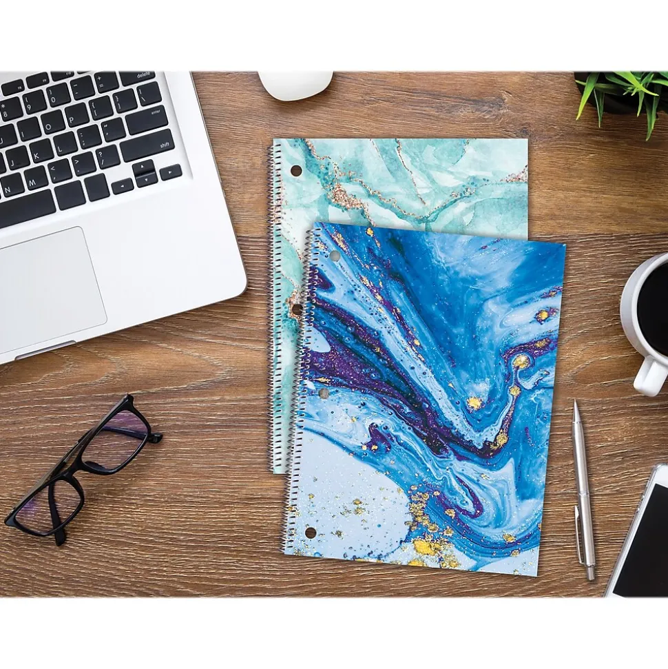 Better Office 1-Subject Notebooks, 8" x 10.5", College Ruled, 100 Sheets, 2/Pack (25702-2PK)