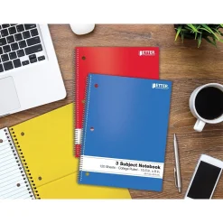 Better Office 3-Subject Notebooks, 8