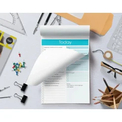 Better Office Today Notepad, 7" x 10", Ruled, Assorted Colors, 52 Sheets/Pad, 4 Pads/Pack (25831-4PK)