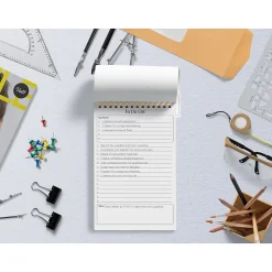 Better Office To-Do List Notepad, 5.5" x 8.5", Ruled, White, 50 Sheets/Pad, 6 Pads/Pack (25825-6PK)