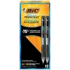 BIC Break-Resistant Mechanical Pencils, 0.7mm, #2 Medium Lead, 12/Pack (MV7PR11-BLK)