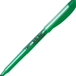 BIC Brite Liner Stick Highlighters, Chisel Tip, Fluorescent Green, 216/Carton (BL11GRNCT)