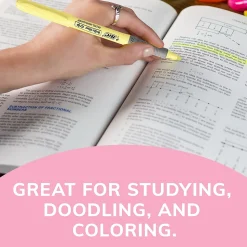 BIC Brite Liner Stick Highlighter with Grip, Chisel Tip, Assorted Pastel Colors, 6/Pack (GBLDP61-AST )