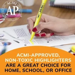 BIC Brite Liner Stick Highlighter, Chisel Tip, Pink, Dozen (65554/BL11PL)