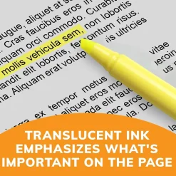 BIC Brite Liner Stick Highlighter, Chisel Tip, Blue, 12/Pack (65552/BL11BE)