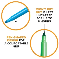 BIC Brite Liner Stick Highlighter, Chisel Tip, Blue, 12/Pack (65552/BL11BE)