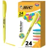 BIC Brite Liner Stick Highlighter, Chisel Tip, Assorted, 24/Pack (BL241AST)