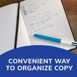 BIC 4-Color Retractable Ballpoint Pen, Medium Point, Multicolor Ink (24623/MM11)