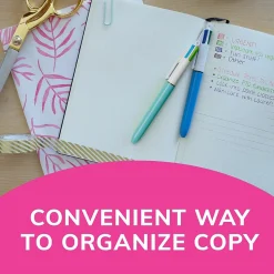 BIC 4-Color Retractable Ballpoint Pen, Medium Point, Assorted Inks, 3/Pack (MMXP31-AST)