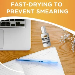 BIC Cover-it Correction Fluid, White (50367/WOC12-WHI)