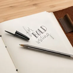 BIC Cristal Ballpoint Stick Pens, Bold Point, Black Ink, 24/Box (MSBP241-BLK)