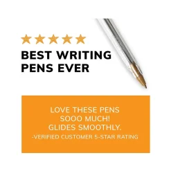 BIC Cristal Xtra Smooth Ballpoint Pen, Medium Point, Blue Ink, 500/Pack (MS500E-BLU)