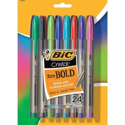 BIC Cristal Xtra-Bold Ballpoint Pens, Bold Point, 1.6mm, Assorted Ink, Bulk/Pack (MSBAPP241-AST)