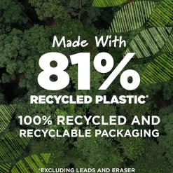 BIC Ecolutions Mechanical Pencils, 0.7mm, #2 Medium Lead, Dozen (MPE12-BLK)