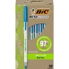 BIC Ecolutions Round Stic Ballpoint Pens, Medium Point, Blue Ink, 50/Pack (GSME509-BLU)