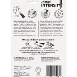 BIC Intensity Fineliner Felt Pens, Fine Point, Assorted Inks, 10/Pack (FPINFAP10-AST)