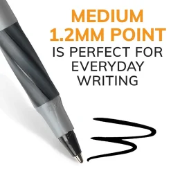 BIC Round Stic Grip Xtra Comfort Ballpoint Pen, Medium Point, Blue Ink, 24/Box, 6 Boxes/Pack (GSMG144E-BLU)