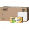 BIC Round Stic Xtra Life Ballpoint Pens, Medium Point, Black Ink, 432/Carton (GSM11BLKCT)