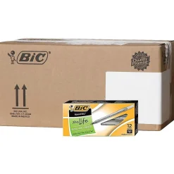 BIC Round Stic Xtra Life Ballpoint Pens, Medium Point, Black Ink, 432/Carton (GSM11BLKCT)