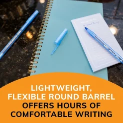 BIC Round Stic Xtra Life Ballpoint Pens, Medium Point, 1.0mm, Blue Ink, 60/Pack (GSM609BE)